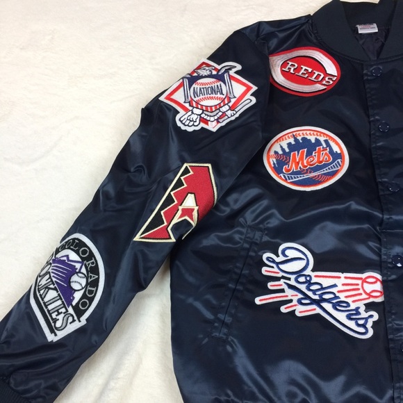 Majestic Jackets & Coats New Mlb Team Logo Satin Quilted Baseball
